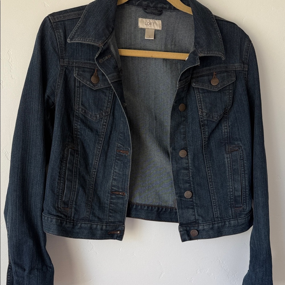 LOFT Dark Blue Denim Jacket